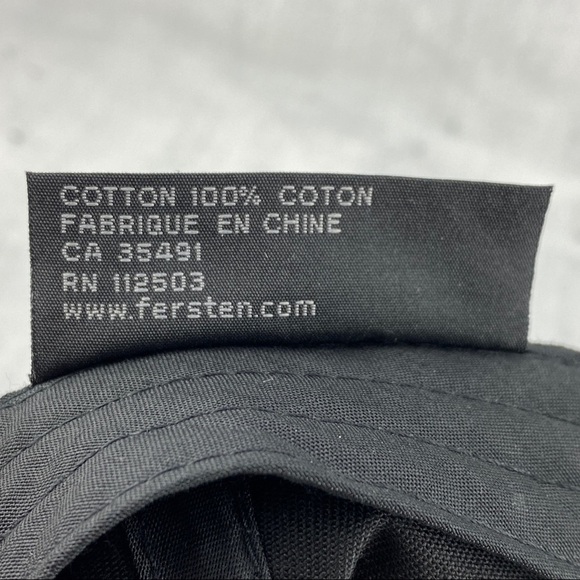 Redken 5th Avenue NYC Black Strap Back Ball Cap by Fersten Organic Cotton OSFA - Picture 13 of 13